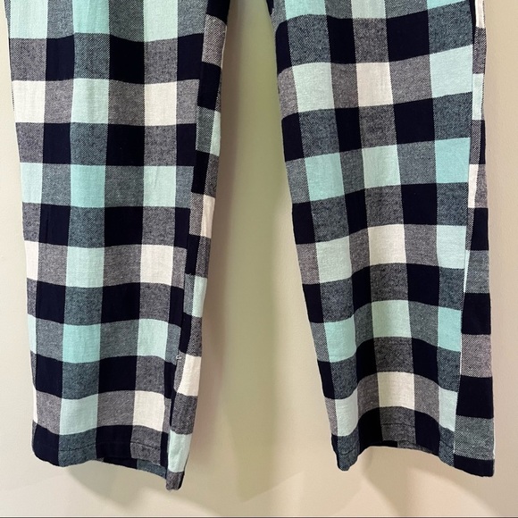 Croft & Borrow SZ Small Pajamas Plaid Black White Plaid 100% Cotton - Picture 3 of 15